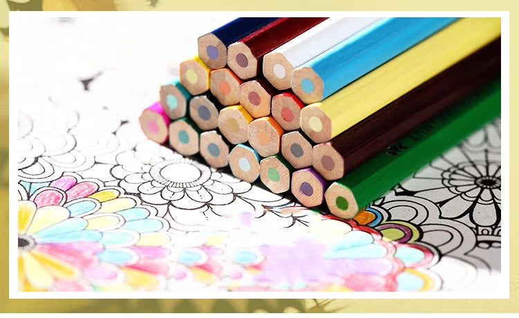 Oily Colored Pencils 12/18/24/36/48/72 Colors Artistic Color Lead Brush Sketch Wood Pencil Set Supplies