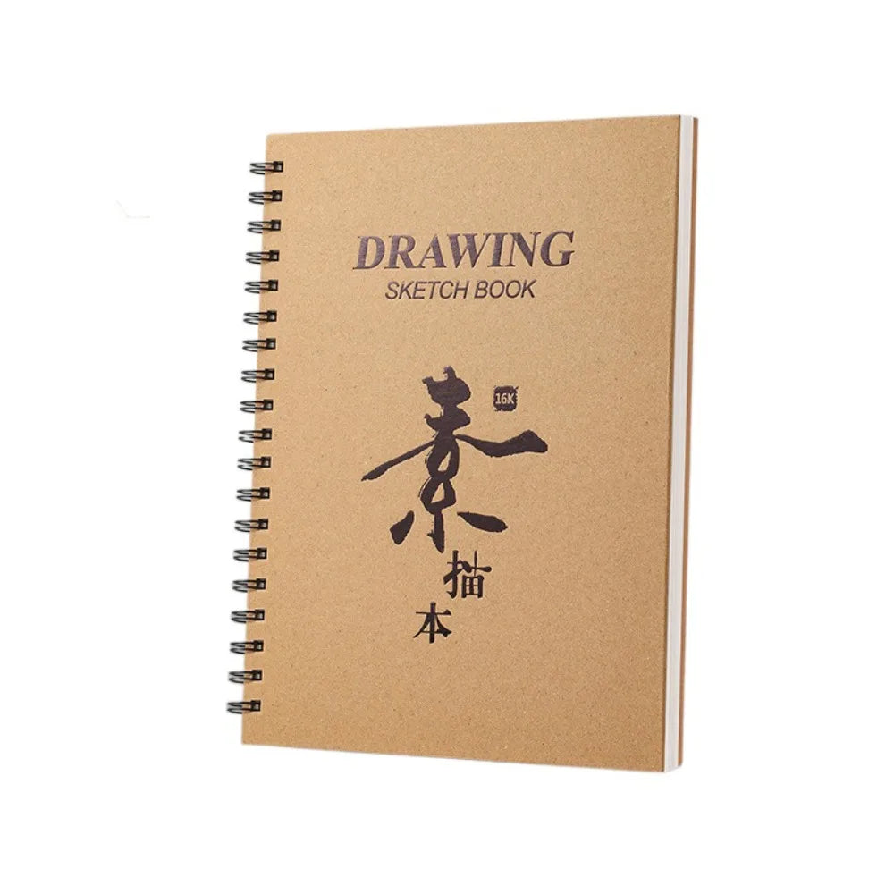 30 Sheets 8K 16K Coil Sketchbook A4 A5 A6 Eco-Friendly Thick Drawing Paper Acid Free Spiral Bound Artist Sketch Pad Sketch