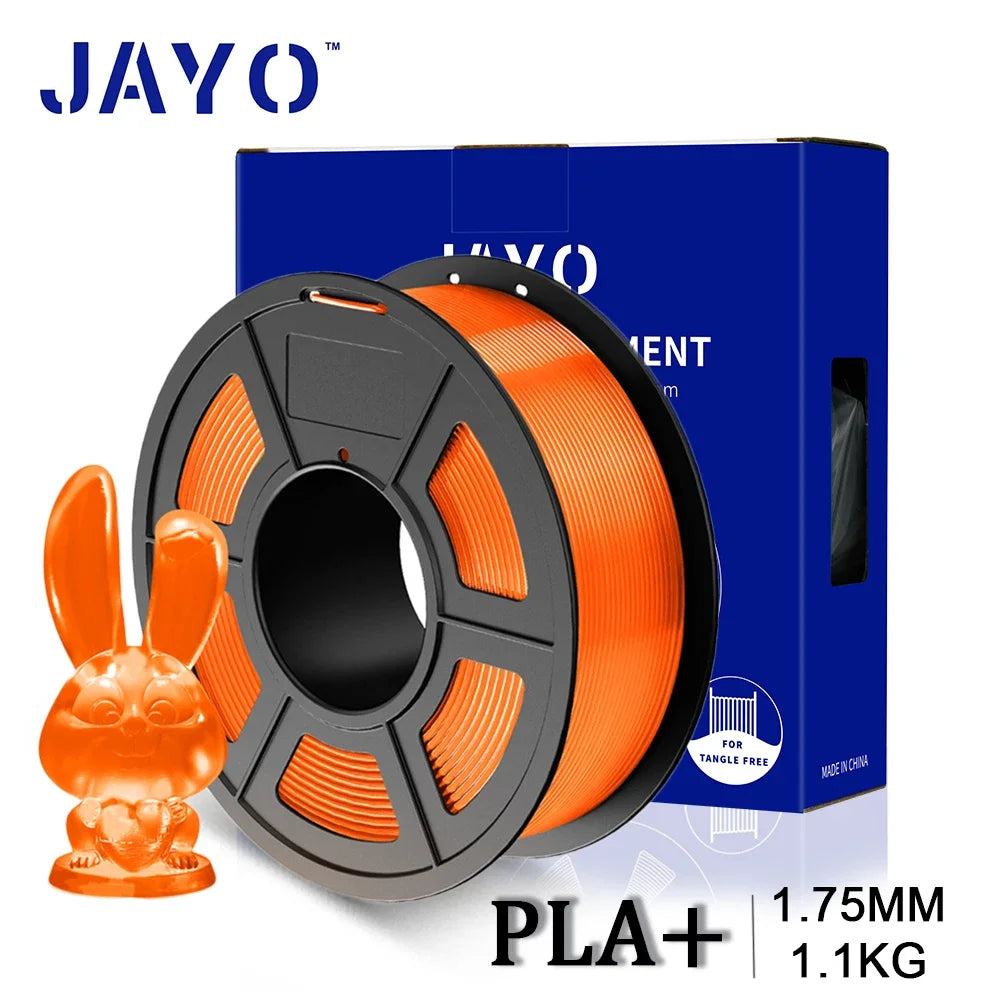 JAYO 3D PETG/PLA/PLA PLUS Printer Transparante Filament 1.75mm Transparency Series & No Bubble non-toxic 3D Printing Materials