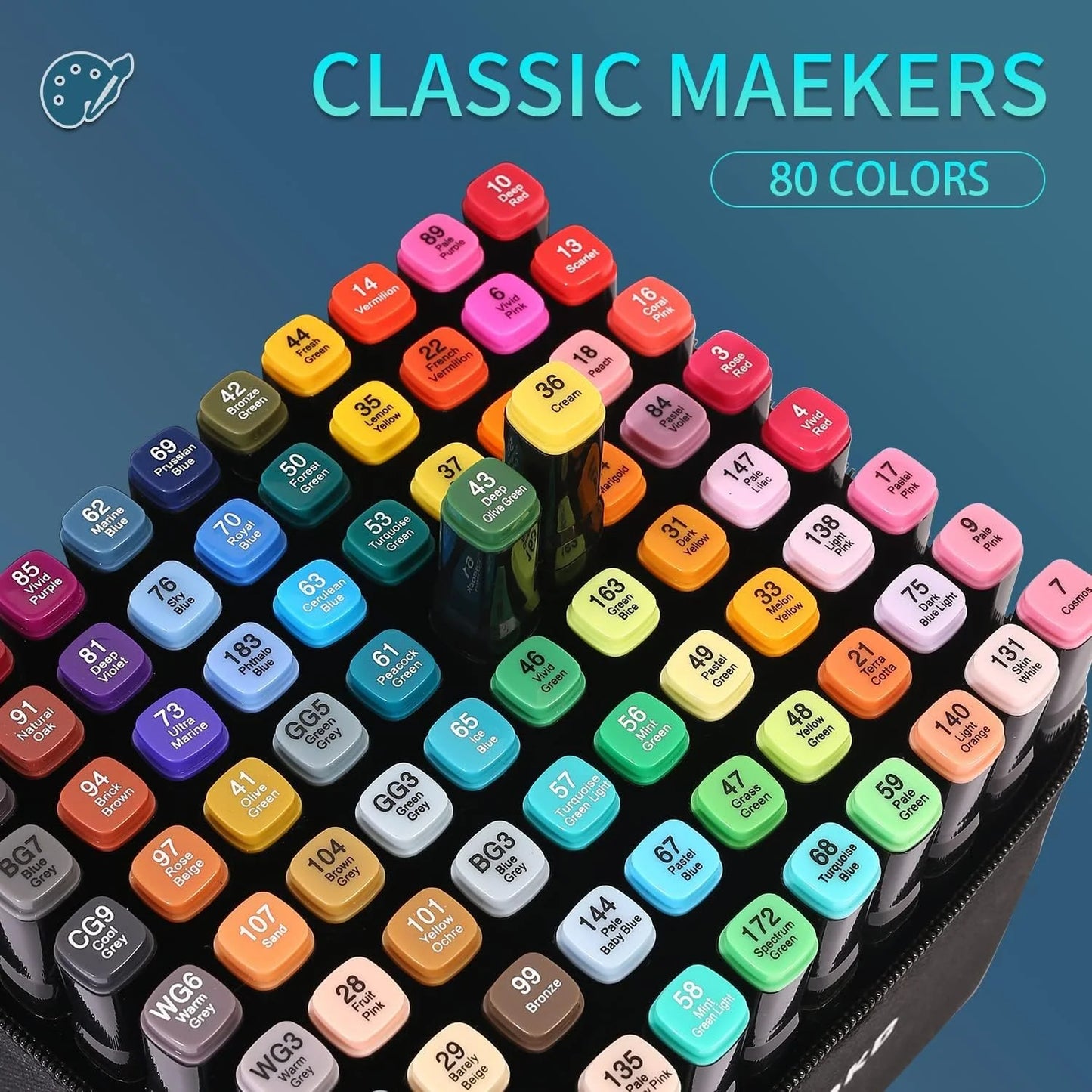 Professional Permanent Sketch Markers 80/120/168 Colors