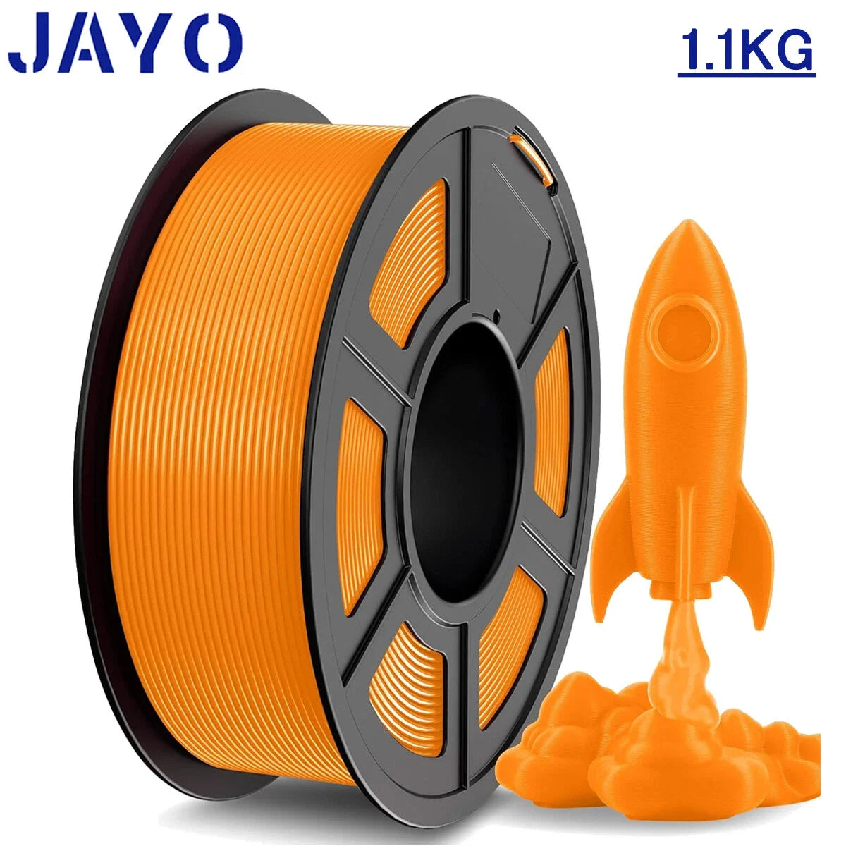 JAYO 1100G 3D High Speed PLA Filament 1.75mm HS PLA  Filament 600mm/s For Bambu FDM 3D Printer Neatly Wound 3D Printing Material