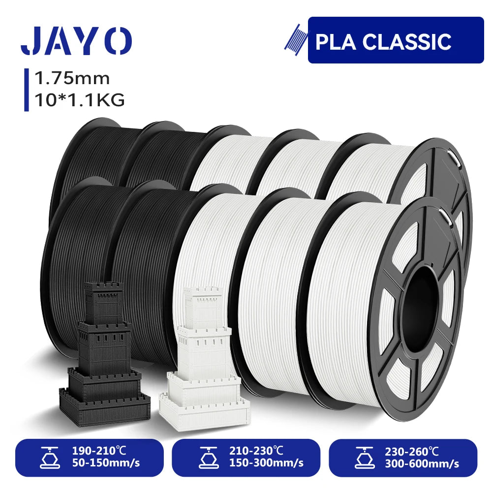 JAYO 3D PETG/ High Speed Matte PETG / PLA Classic Printer Filament 1.75mm 3D Printer Filament 11KG Neatly Wound PETG for 3D