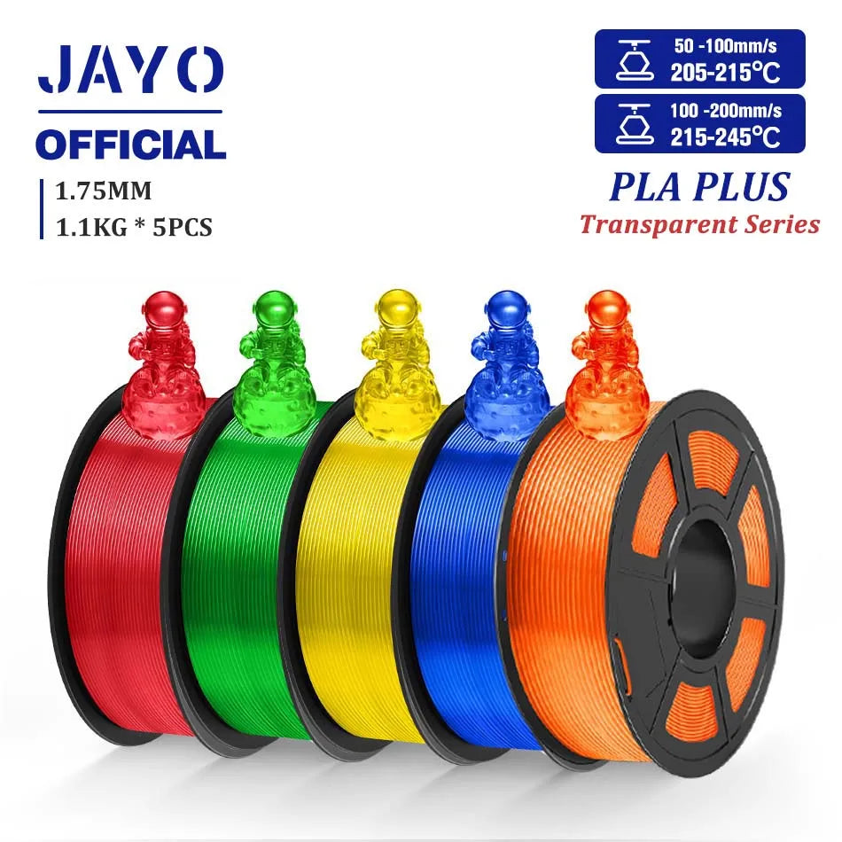 JAYO PLA plus 1.75mm PLA+ 3D Printer Filament Neatly Wound 3D Filament PLA For FDM 3D Printer Macarone Color Materials