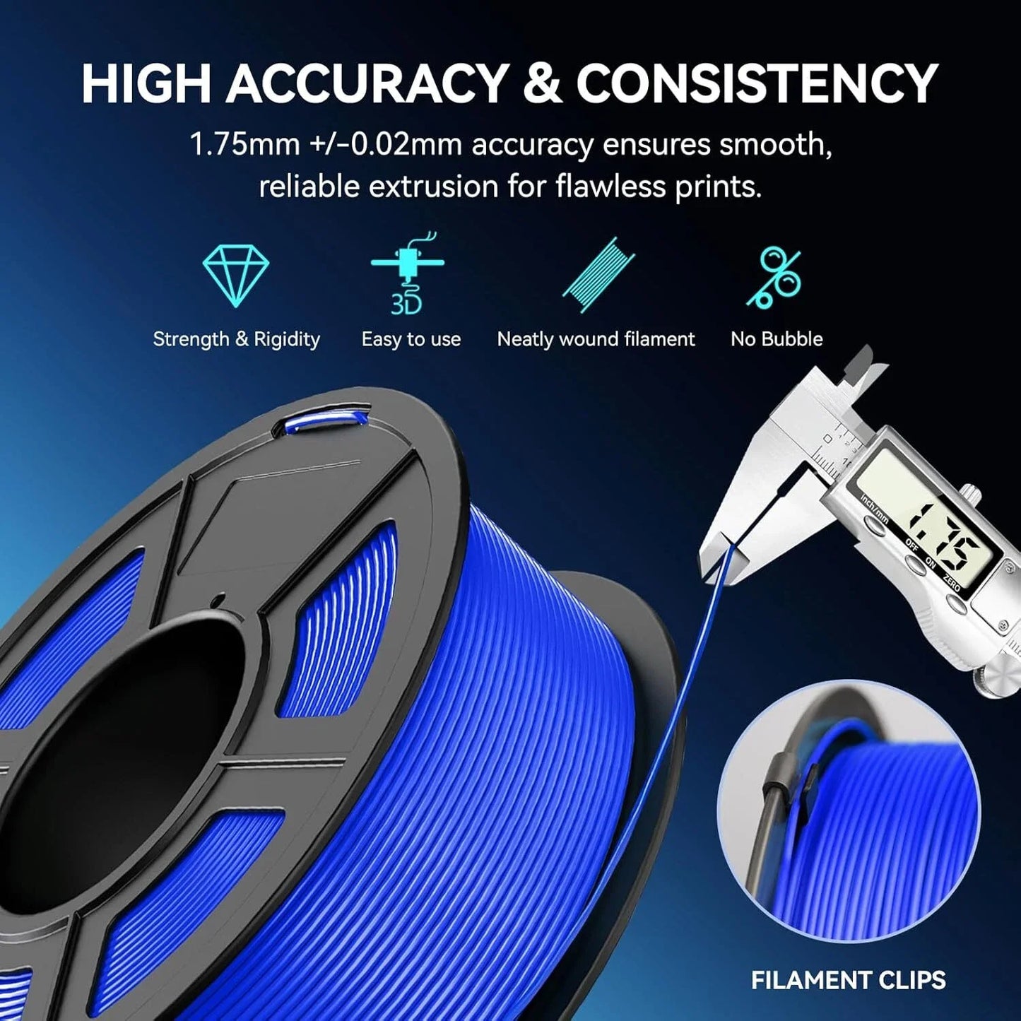 JAYO 3D PETG/ High Speed Matte PETG / PLA Classic Printer Filament 1.75mm 3D Printer Filament 11KG Neatly Wound PETG for 3D