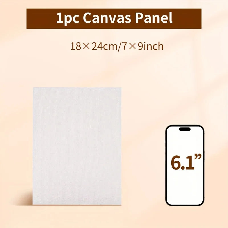 8 Sizes Canvas Panels for Painting,Blank Canvas Boards for Acrylics,Oil,Gouache,Tempera,Primed White for Adults,Hobby Painters.