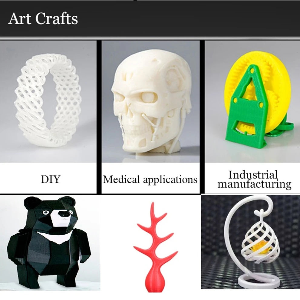 KINGROON 3D Printer PLA Filament 1KG 1.75mm High Quality 3D Printing Material Degradable Eco-friendly Plastic Standard 1 Rolls