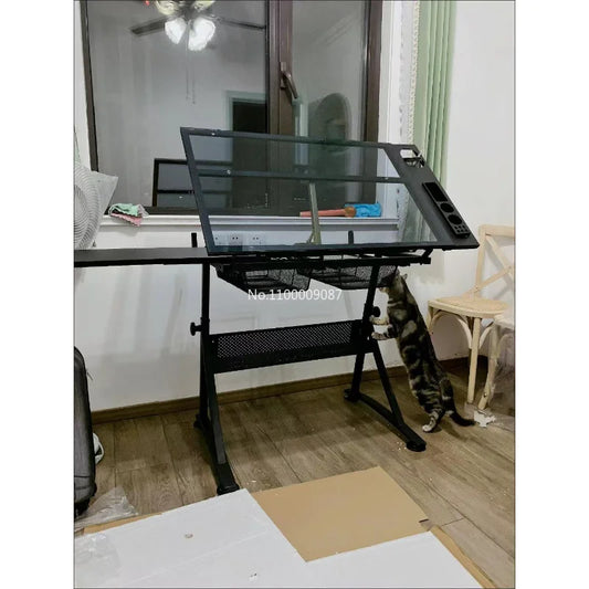 Modern liftable drawing table calligraphy and painting art student drawing designer table workbench table standing table