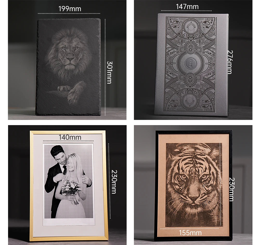 LASERPECKER 4 LP4 Laser Engraving Machine for All Material Dual Light Laser Engraver Portable for Metal Wood Plastic Carving