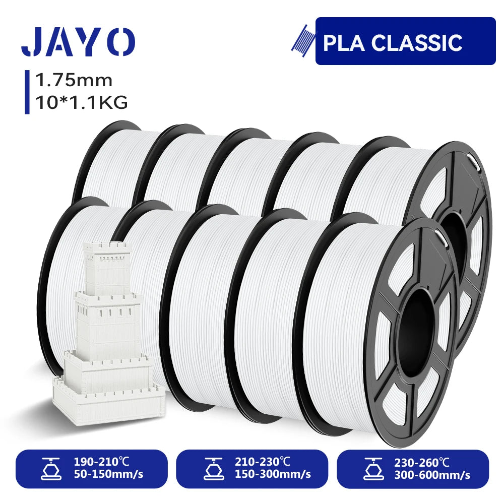 JAYO 3D PETG/ High Speed Matte PETG / PLA Classic Printer Filament 1.75mm 3D Printer Filament 11KG Neatly Wound PETG for 3D