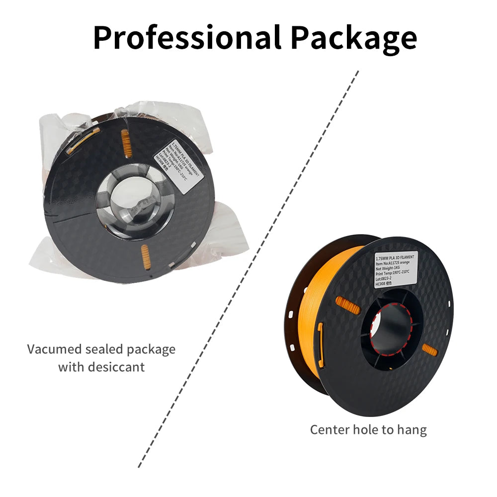 KINGROON 3D Printer PLA Filament 1KG 1.75mm High Quality 3D Printing Material Degradable Eco-friendly Plastic Standard 1 Rolls