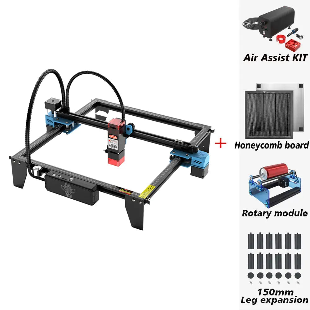 TwoTrees TTS-10 Pro Laser Engraver Stainless Steel Engraving Machine DIY Woodwork Cutting Machine 445±5nm Blue Light Cnc Machine