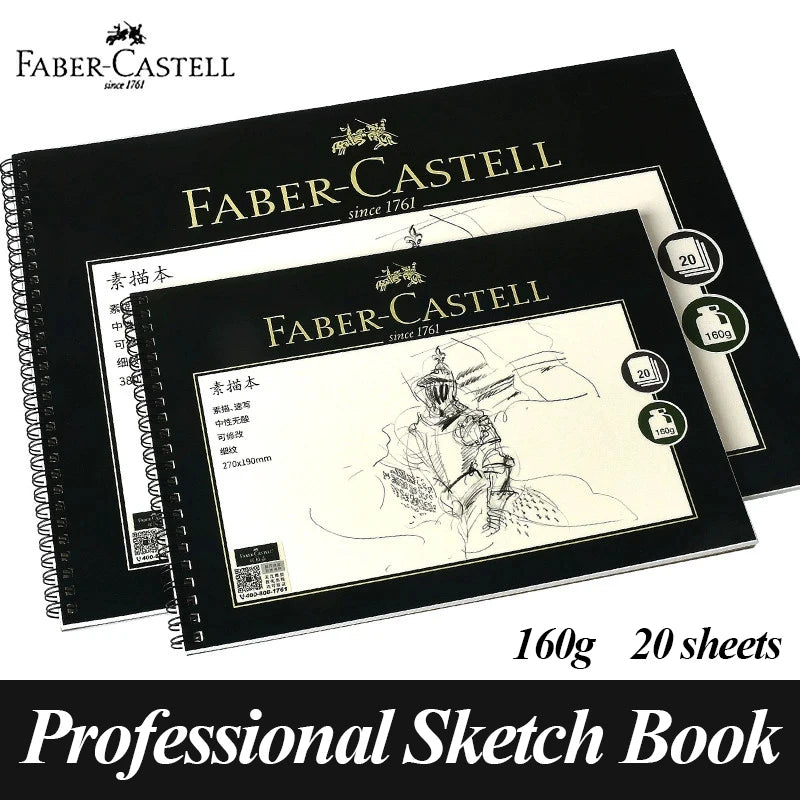 Faber-Castell 8K/16K 20 Sheets Professional Sketch Book Drawing Painting For Student Stationery School Art Supplies Paper