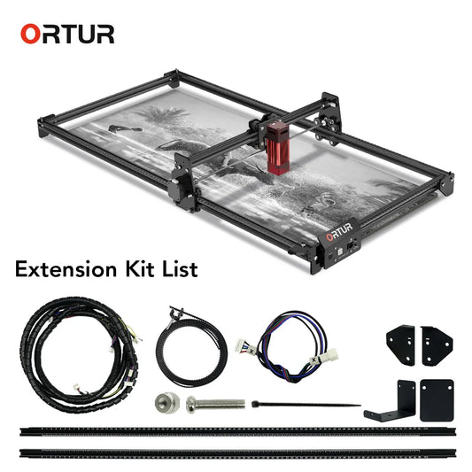 ORTUR Laser Master 2 S2 LU2-10A With 10W Output Power 0.05*0.1MM Compressed Spot Laser Cutter For Wood MDF 400*800 Carved Area