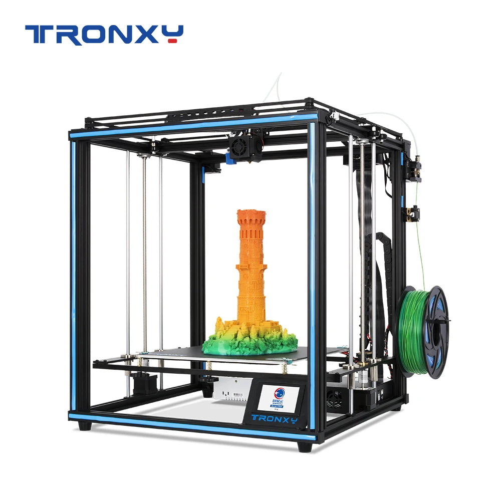 Tronxy X5SA FDM 3D Printer Kit - Large Silent Auto Leveling Closed Frame CoreXY Structure Direct Extruder