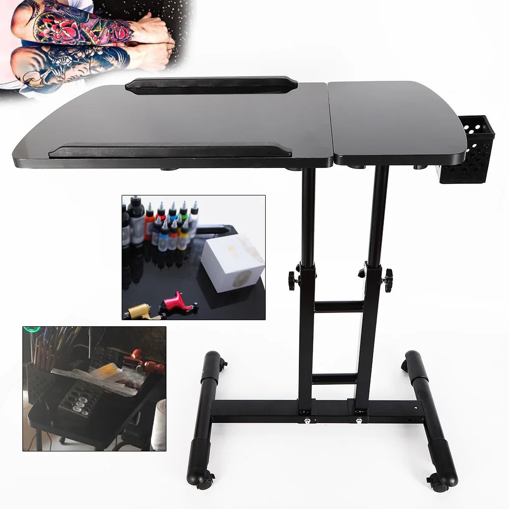 Adjustable Tattoo Tray Rolling Work Station for Drawing and Equipment Supply Workbench