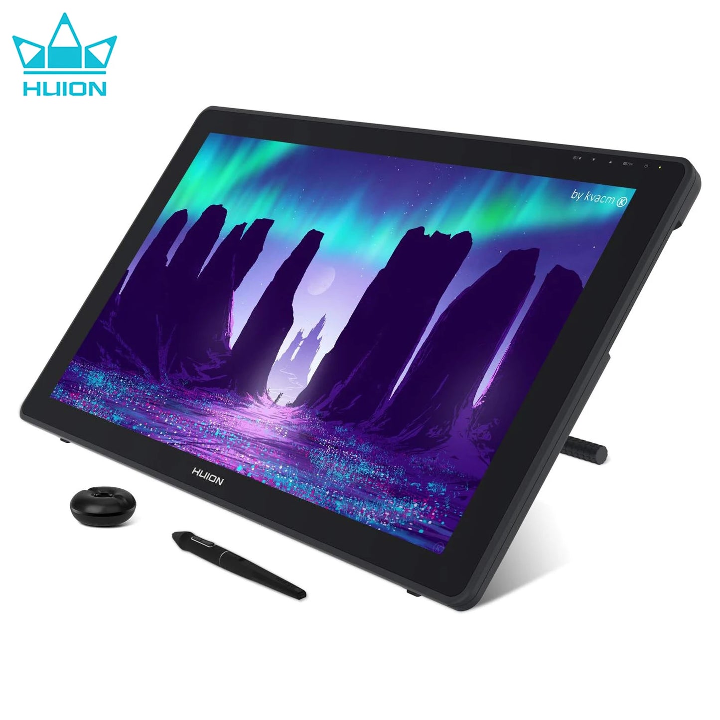 Huion Kamvas 22 Graphic Tablet Monitor 21.5 inch Screen Pen Display Compatible with Windows/mac//Linux/Android USB3.1 GEN1 DP1.2