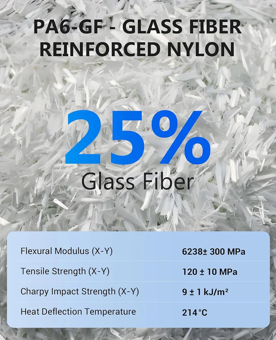 JAYO PA Nylon Filament 1.75mm PA6-CF/PA6-GF/PA12-CF/Easy PA Nylon 3D Printer Filament Superior Toughness 1KG/Roll