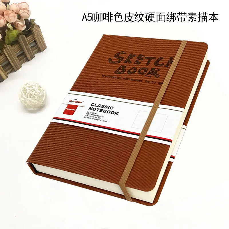 A4/A5 Super Thick Sketchbook 112 Sheets/224 Pages Writing Smoothly Not Easy Falling Pages for Watercolor Sketching Notes