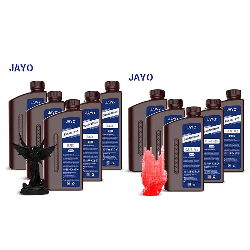 JAYO 3D Resin Water Washab/ABS-Like/Plant Based/Standard 10KG UV Photopolymer Resin Liquid 405nm For LCD 3D Printer Materials
