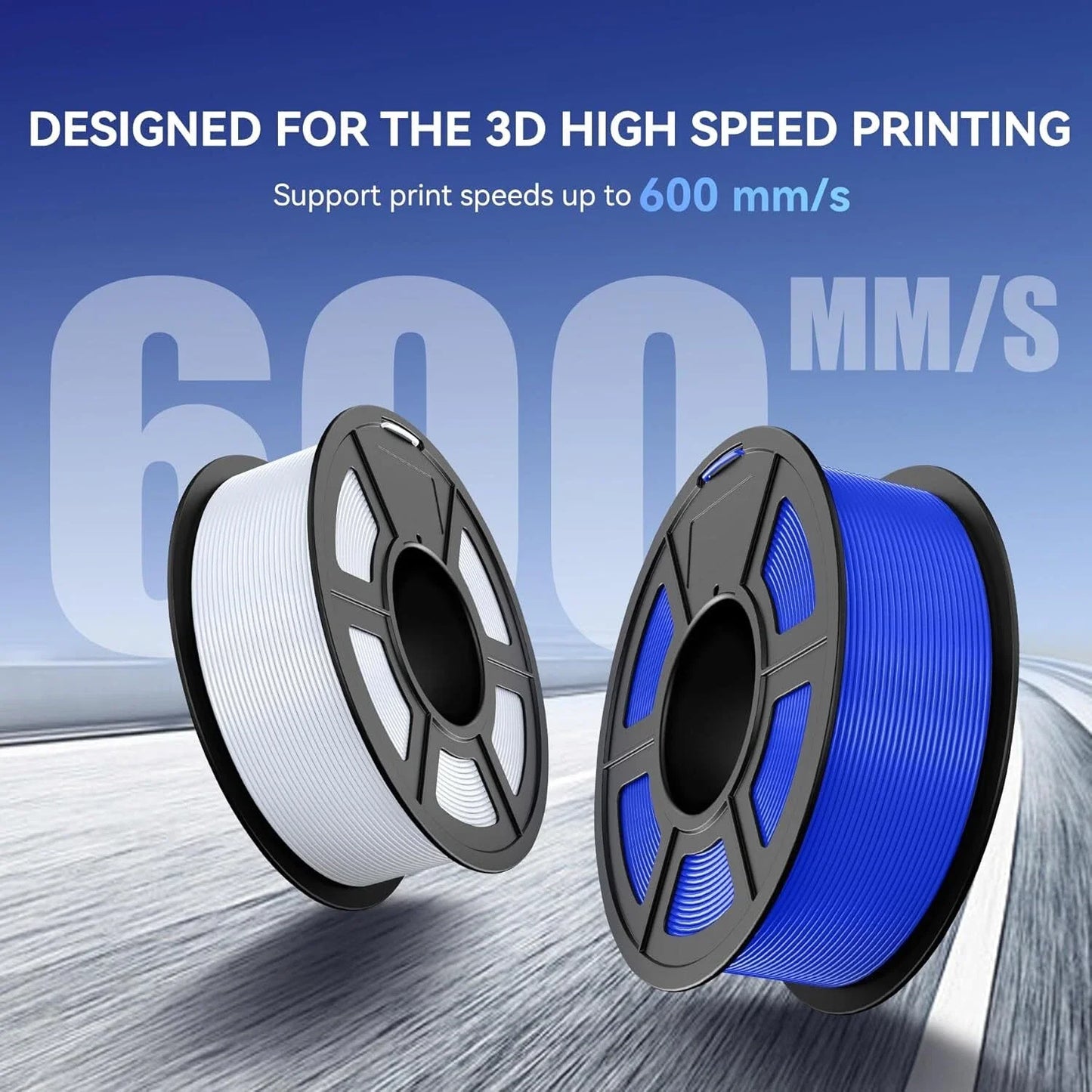JAYO 1100G 3D High Speed PLA Filament 1.75mm HS PLA  Filament 600mm/s For Bambu FDM 3D Printer Neatly Wound 3D Printing Material
