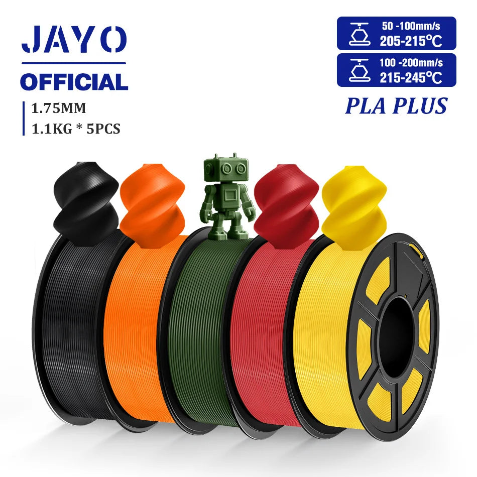 JAYO PLA plus 1.75mm PLA+ 3D Printer Filament Neatly Wound 3D Filament PLA For FDM 3D Printer Macarone Color Materials