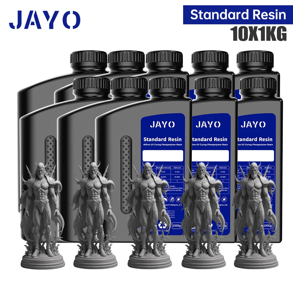 JAYO 5KG&10KG 3D Printer Standard Resin 405nm UV Resin For LCD 3D Printer Material For Printing Easy to Print Good Precision