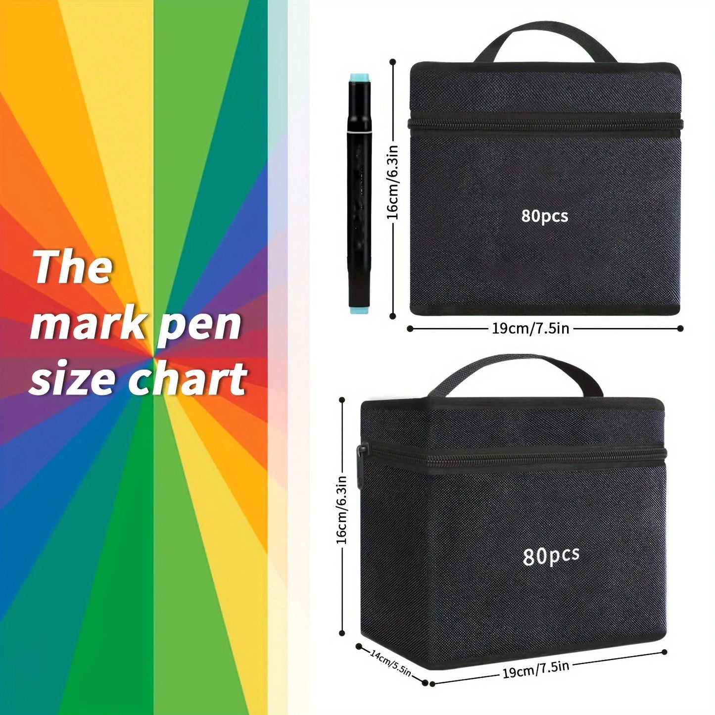 Professional Permanent Sketch Markers 80/120/168 Colors