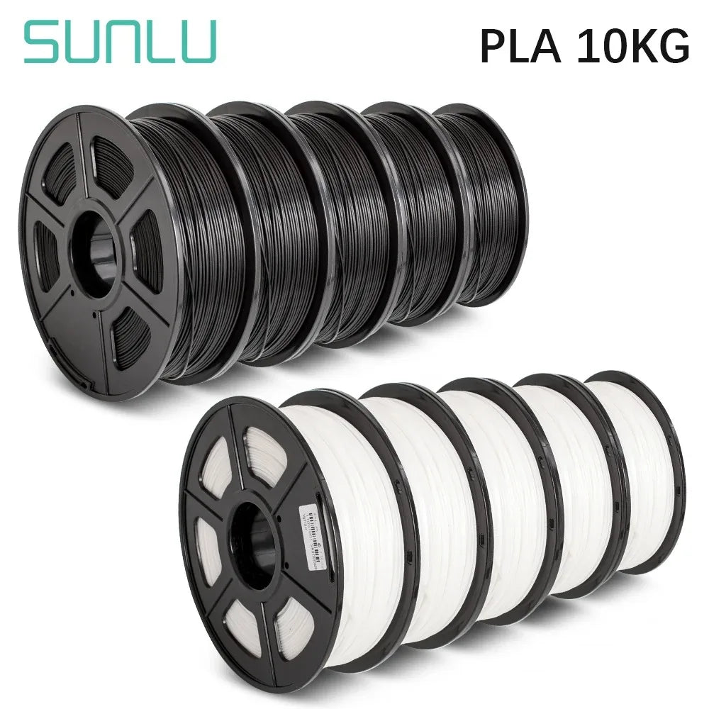 SUNLU 10KG 3D Filament PLA /PLA PLUS Filament 10kg 22 lbs 1.75mm 3D Printer Filament Environmentally friendly High strength PLA