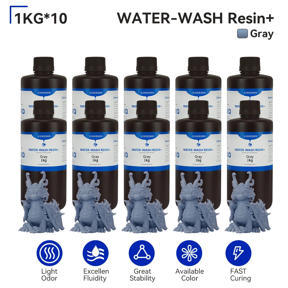 KEEPANG 5/10KG 405nm UV Standard Resin for 3D Printers Resin High Precision Water Washable LCD Printing Resin Material For Photo