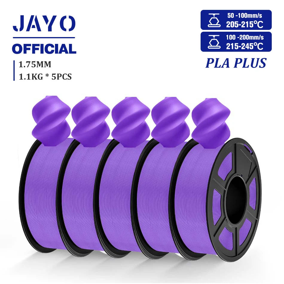 JAYO PLA plus 1.75mm PLA+ 3D Printer Filament Neatly Wound 3D Filament PLA For FDM 3D Printer Macarone Color Materials