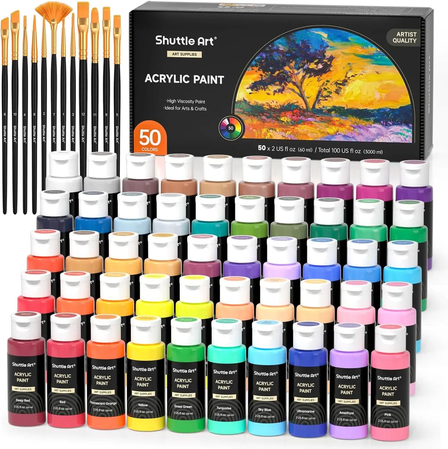 Paint By Number Paint Refills, 80 Colors Acrylic Paints, Acrylic Paints Set , Paints By Number Paint Refills