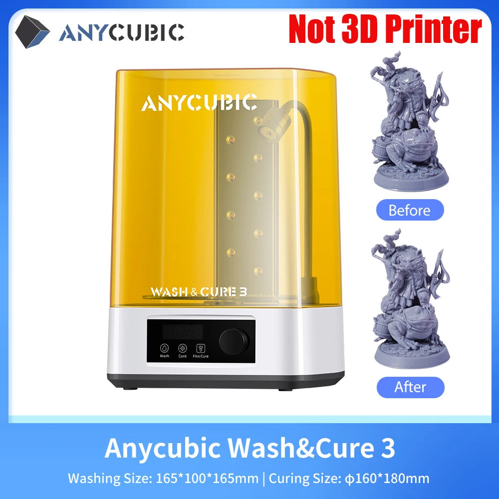 ANYCUBIC DLP SLA LCD 3D Printer High Speed 3D Resin Printer Photon Mono 4, M5s Pro, M7 Pro, M7, Photon P1&Wash Cure Machine