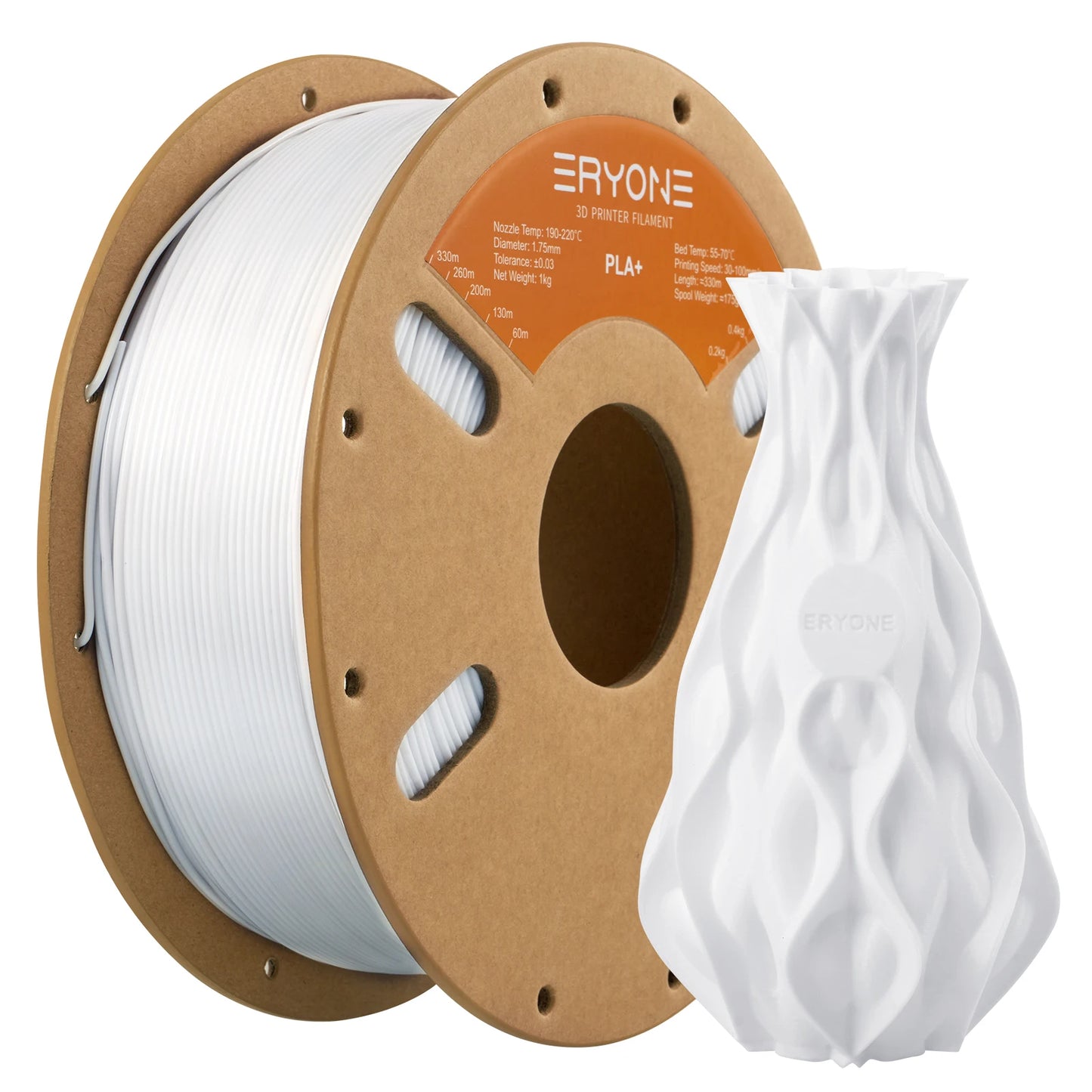ERYONE 1KG PLA Plus Premium Filament 1.75mm 3D Print, Multicolor Available,1kg pla+ filament,1kg/spool