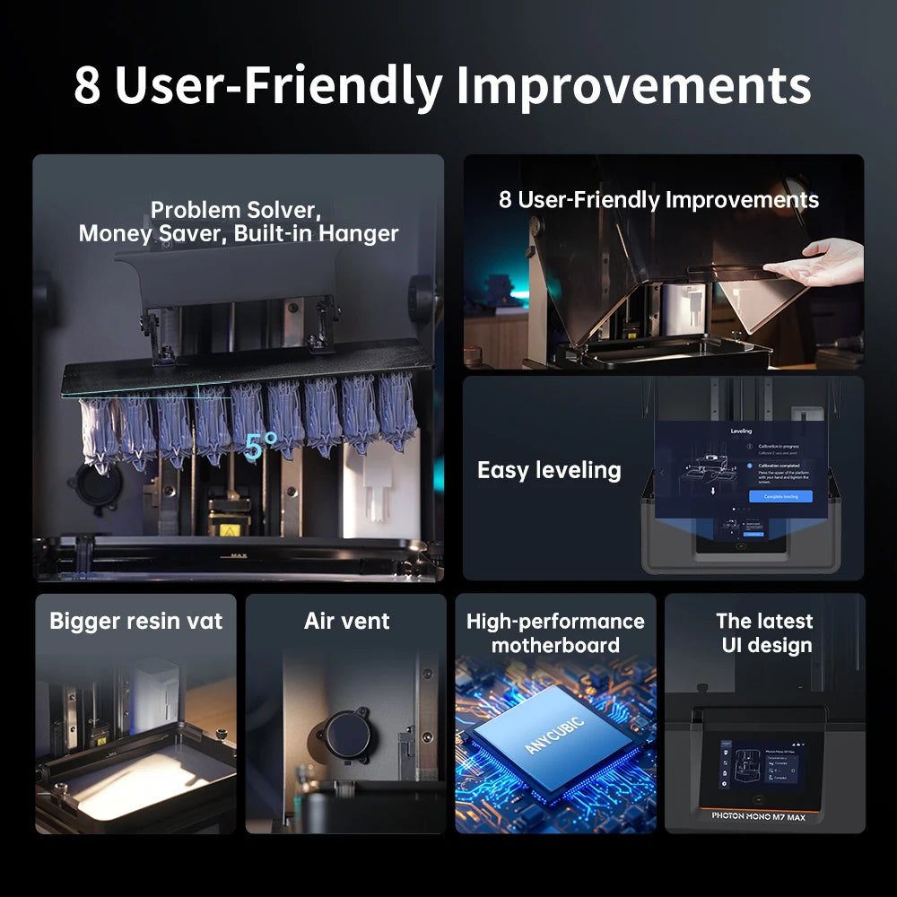 3D Printer-PRE ANYCUBIC Photon Mono M7 Max AE LCD 3D Printer 14.7L Ultra-Large Print Volume LCD Resin 3D Printer Print Size 298x168x300mm