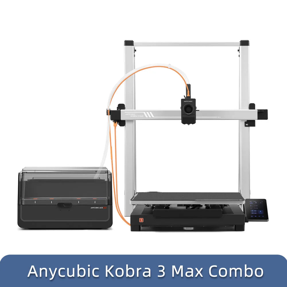 3D Printer—ANYCUBIC Kobra 3 Max Combo Multi-Color 3D Printer Max Speed 600mm/s Build Volume 500*420*420mm Smart APP Control