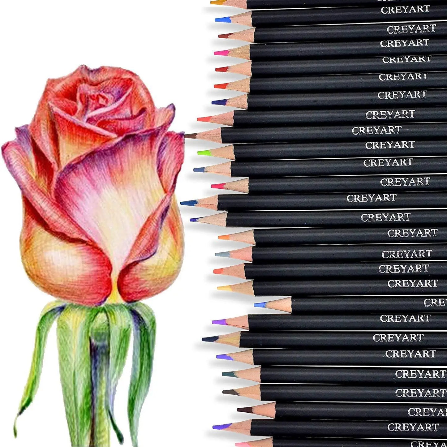 KALOUR 180 Colors Professional Colored Pencils, Metallic Colors Artists Soft Core Ideal for Drawing Sketching Shading for Artist