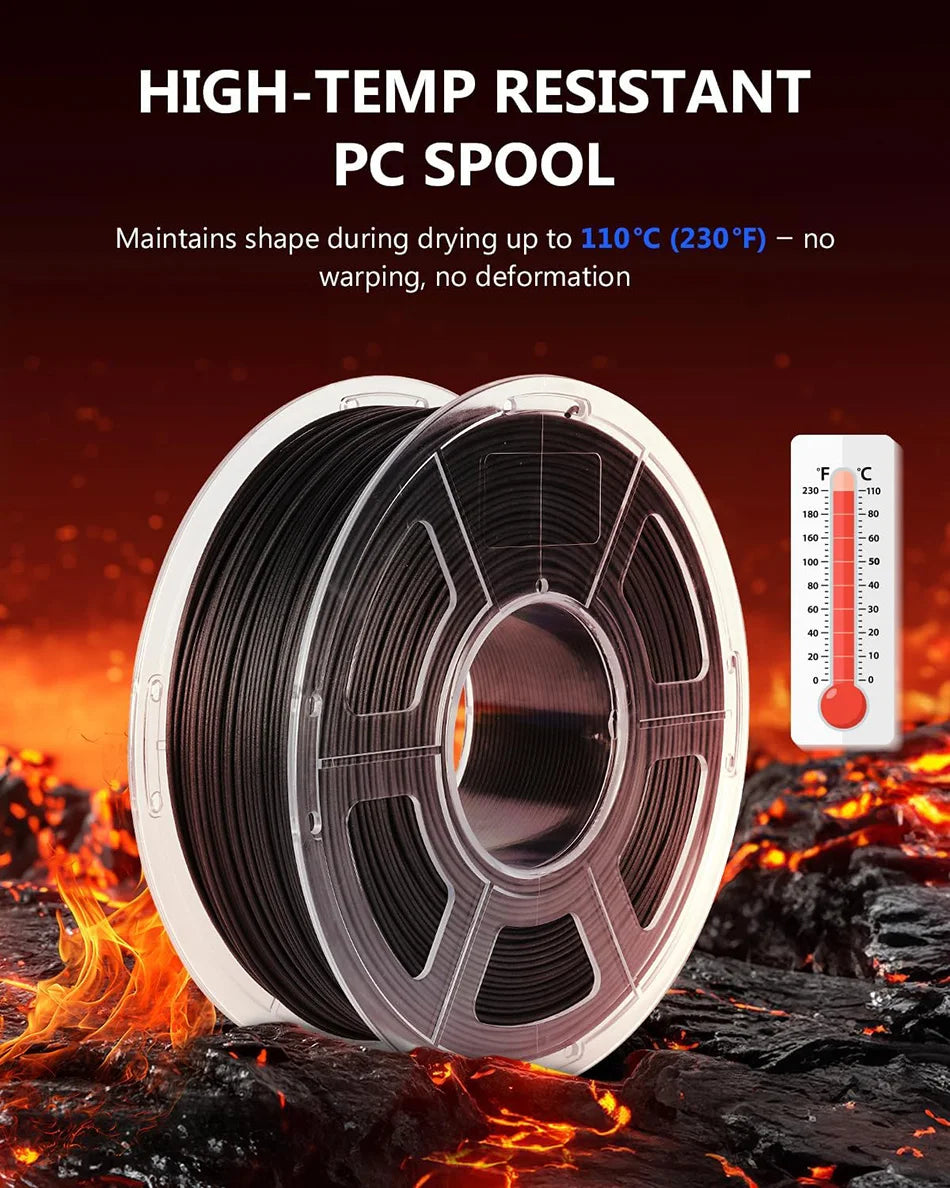 JAYO PA Nylon Filament 1.75mm PA6-CF/PA6-GF/PA12-CF/Easy PA Nylon 3D Printer Filament Superior Toughness 1KG/Roll