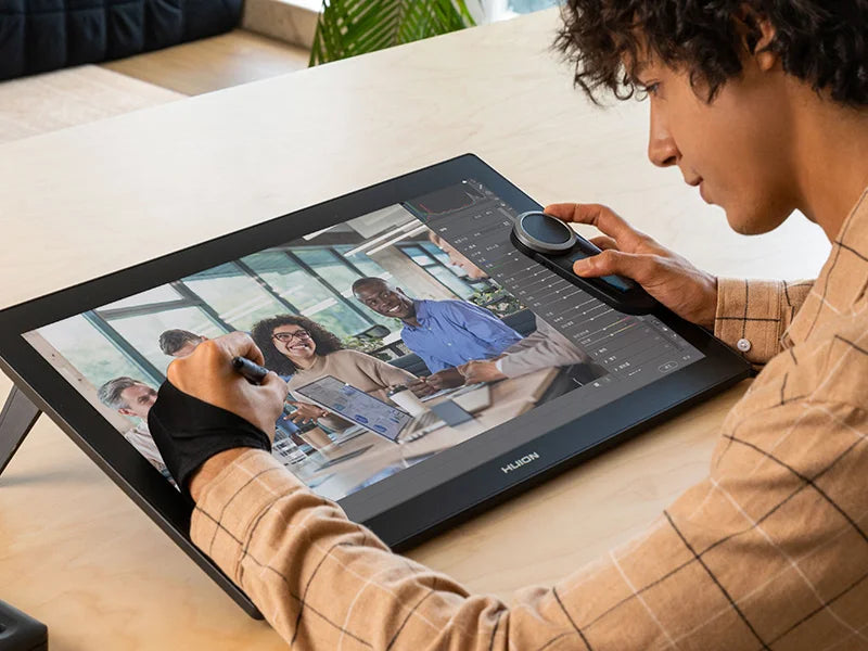 Huion Kamvas Pro 24 Gen 3 Graphics Tablet Touch Screen 4K Display, PenTech 4.0 Dual-Pen 16K Levels Pressure Pen Canvas Glass 3.0