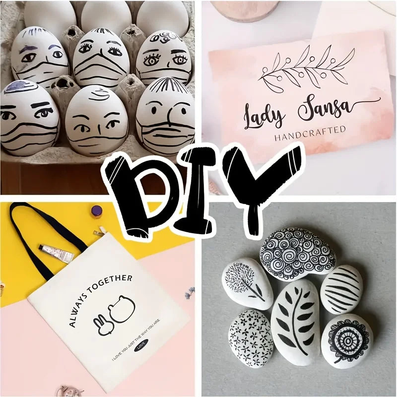 20/40/60-Pack Waterproof  Dual-Tip Permanent Markers, Quick-Drying, Waterproof & Smudge-Proof, for Office Marking, Note-Taking,