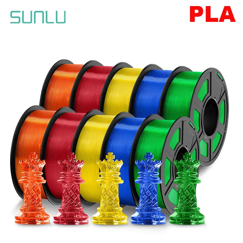 SUNLU 10KG 3D Filament PLA /PLA PLUS Filament 10kg 22 lbs 1.75mm 3D Printer Filament Environmentally friendly High strength PLA