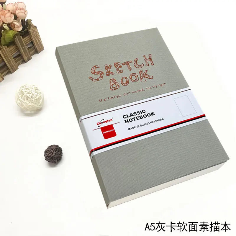 A4/A5 Super Thick Sketchbook 112 Sheets/224 Pages Writing Smoothly Not Easy Falling Pages for Watercolor Sketching Notes