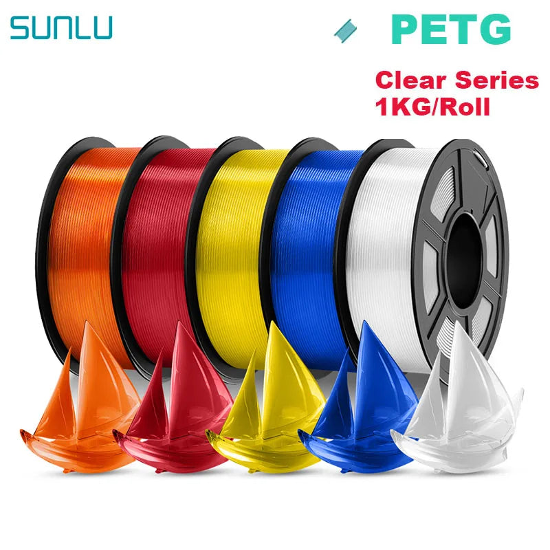 SUNLU 5KG 3D Filament PLA/PLA PLUS/PETG/ABS Filamnet 1.75mm 5Roll 1KG Neatly Wound 3D Printer Filament for 3D Printer