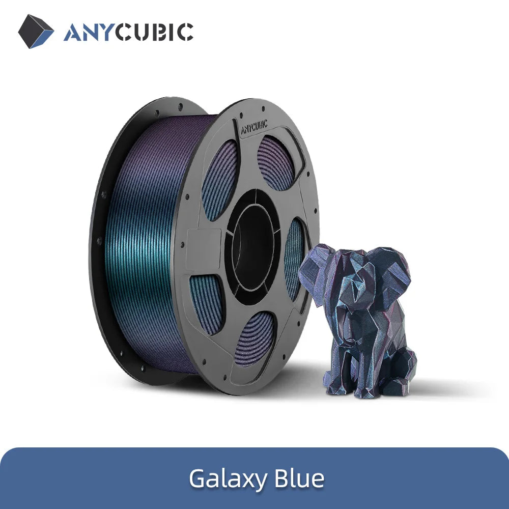 ANYCUBIC PLA Galaxy Filament Starry Effcet 3D Printer Filament Dynamic Colors PLA FDM Kobra 3 combo S1 Combo Printing Filament