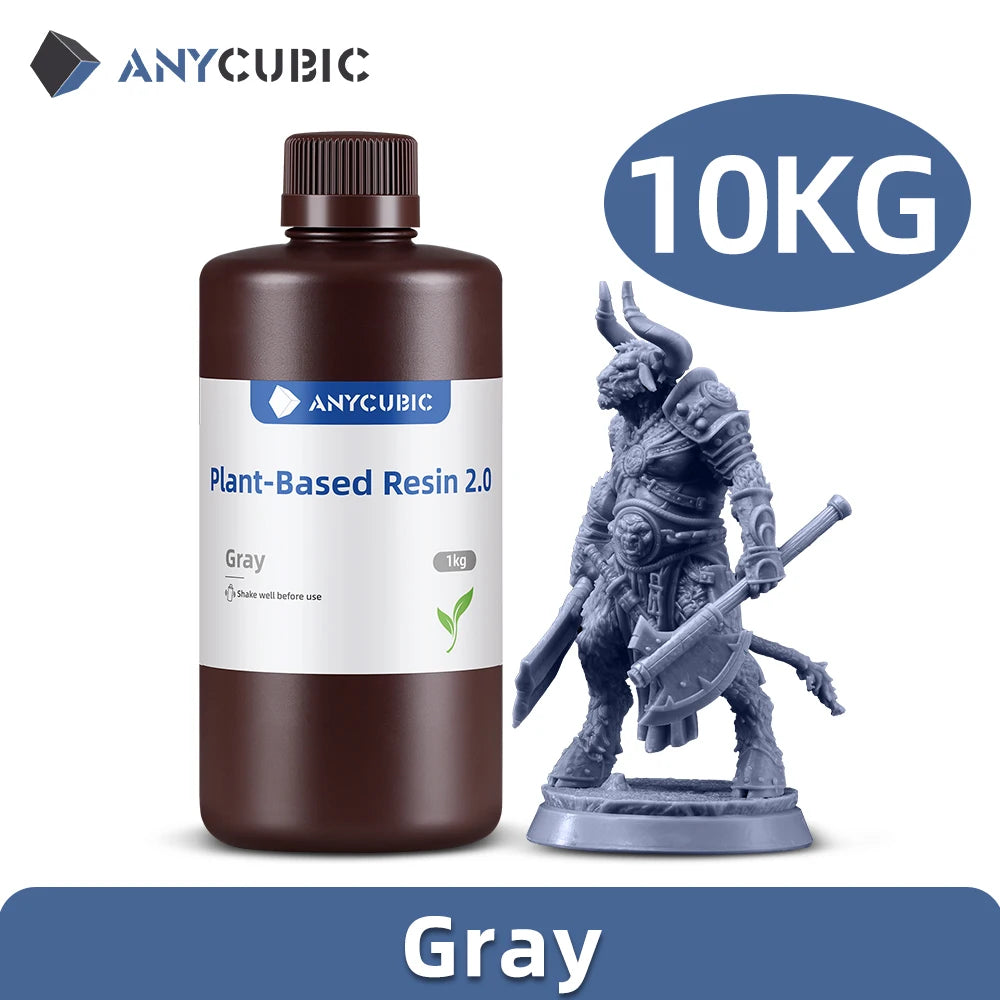 ANYCUBIC Resin ABS Pro 2/ Water Wash/ ECO Plant Resin 405nm UV Resin 10kg For LCD 3D Printer Material For Printing