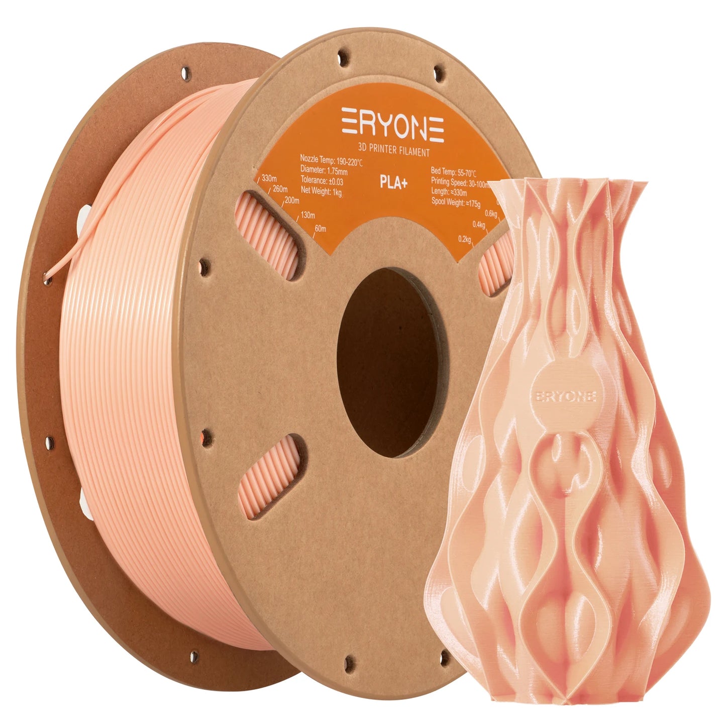 ERYONE 1KG PLA Plus Premium Filament 1.75mm 3D Print, Multicolor Available,1kg pla+ filament,1kg/spool