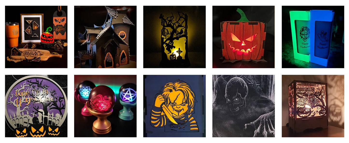 ALGO Laser Engraving Cutting Machine CNC Roller Rotary DIY Printer Graving Tool Powerful Woodworking Metal Wood Leather Acrylic