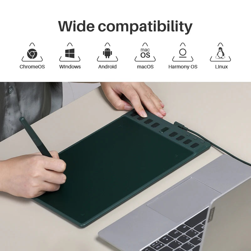 Huion Inspiroy 2 M Graphics Tablets H951P Digital Drawing 8.7x5.4 inch PenTech 3.0 Pen Tablet 3 Group Keys