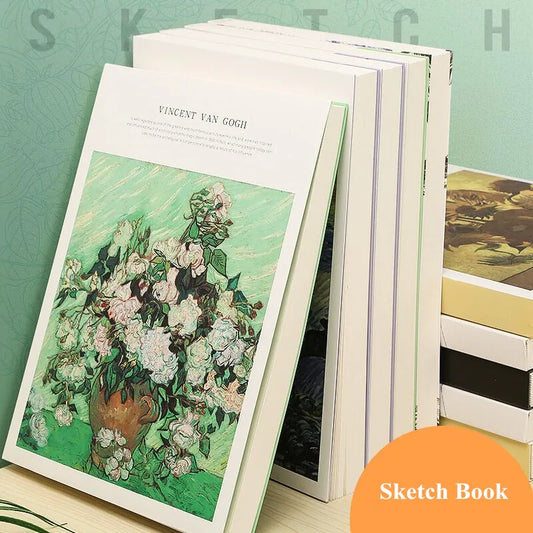 120 Sheets Thicken Beige Art Sketchbook