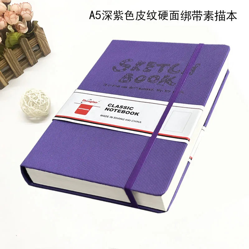 A4/A5 Super Thick Sketchbook 112 Sheets/224 Pages Writing Smoothly Not Easy Falling Pages for Watercolor Sketching Notes
