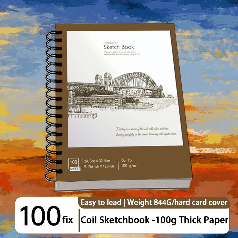 Sketchbook A4, A5, A6, thickened quick sketch book for art students, blank picture book, hand-painted pencil paper drawing